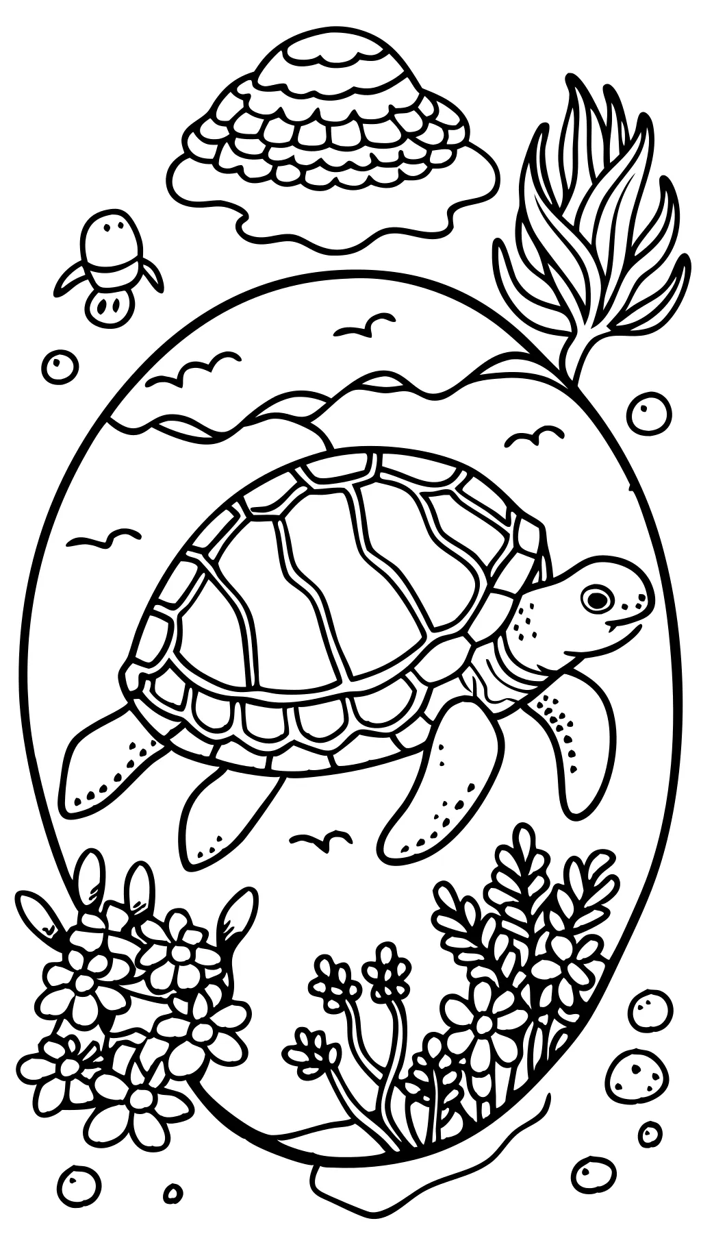 coloring pages of turtles